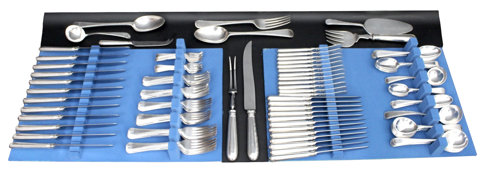 Sterling Silver Flatware Service for Twelve by Asprey London